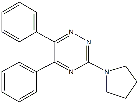 5,6-diphenyl-3-(1-pyrrolidinyl)-1,2,4-triazine Struktur