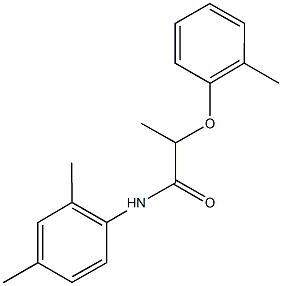 N-(2,4-dimethylphenyl)-2-(2-methylphenoxy)propanamide Struktur