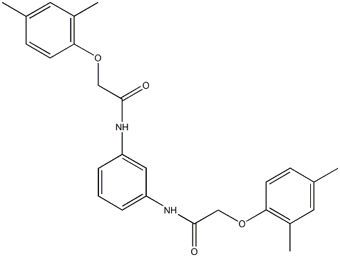 2-(2,4-dimethylphenoxy)-N-(3-{[(2,4-dimethylphenoxy)acetyl]amino}phenyl)acetamide Struktur