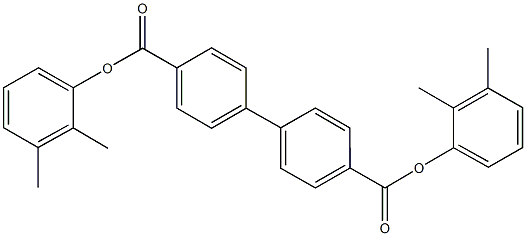 bis(2,3-dimethylphenyl) [1,1'-biphenyl]-4,4'-dicarboxylate Struktur