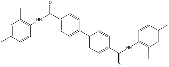 N~4~,N~4~'-bis(2,4-dimethylphenyl)[1,1'-biphenyl]-4,4'-dicarboxamide Struktur