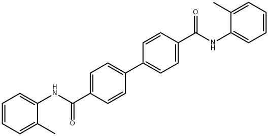 N~4~,N~4~'-bis(2-methylphenyl)[1,1'-biphenyl]-4,4'-dicarboxamide Struktur