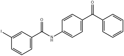 N-(4-benzoylphenyl)-3-iodobenzamide Struktur