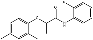 N-(2-bromophenyl)-2-(2,4-dimethylphenoxy)propanamide Struktur