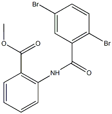 methyl 2-[(2,5-dibromobenzoyl)amino]benzoate Struktur