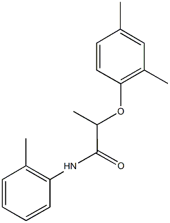 2-(2,4-dimethylphenoxy)-N-(2-methylphenyl)propanamide Struktur