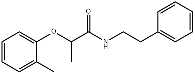 2-(2-methylphenoxy)-N-(2-phenylethyl)propanamide Struktur