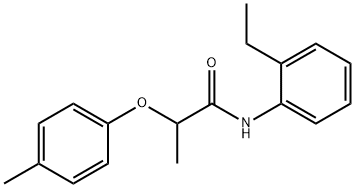 N-(2-ethylphenyl)-2-(4-methylphenoxy)propanamide Struktur