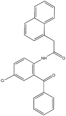 N-(2-benzoyl-4-chlorophenyl)-2-(1-naphthyl)acetamide Struktur