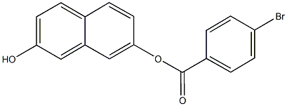 7-hydroxy-2-naphthyl 4-bromobenzoate Struktur