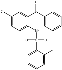 N-(2-benzoyl-4-chlorophenyl)-2-methylbenzenesulfonamide Struktur