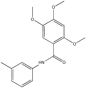 2,4,5-trimethoxy-N-(3-methylphenyl)benzamide Struktur