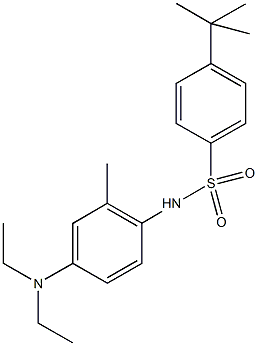 4-tert-butyl-N-[4-(diethylamino)-2-methylphenyl]benzenesulfonamide Struktur