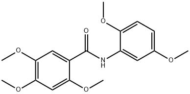 N-(2,5-dimethoxyphenyl)-2,4,5-trimethoxybenzamide Struktur