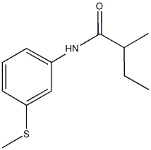 2-methyl-N-[3-(methylsulfanyl)phenyl]butanamide Struktur