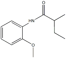 N-(2-methoxyphenyl)-2-methylbutanamide Struktur