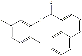 5-ethyl-2-methylphenyl 1-naphthoate Struktur