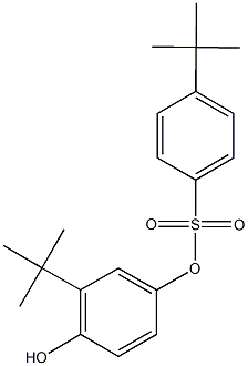 3-tert-butyl-4-hydroxyphenyl 4-tert-butylbenzenesulfonate Struktur