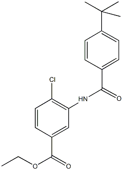 ethyl 3-[(4-tert-butylbenzoyl)amino]-4-chlorobenzoate Struktur