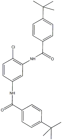 4-tert-butyl-N-{5-[(4-tert-butylbenzoyl)amino]-2-chlorophenyl}benzamide Struktur