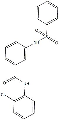 N-(2-chlorophenyl)-3-[(phenylsulfonyl)amino]benzamide Struktur