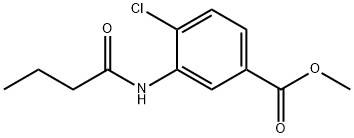 methyl 3-(butyrylamino)-4-chlorobenzoate Struktur