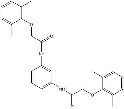 2-(2,6-dimethylphenoxy)-N-(3-{[(2,6-dimethylphenoxy)acetyl]amino}phenyl)acetamide Struktur