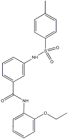 N-(2-ethoxyphenyl)-3-{[(4-methylphenyl)sulfonyl]amino}benzamide Struktur