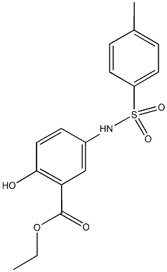 ethyl 2-hydroxy-5-{[(4-methylphenyl)sulfonyl]amino}benzoate Struktur