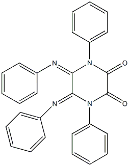 1,4-diphenyl-5,6-bis(phenylimino)-2,3-piperazinedione Struktur