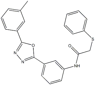 N-{3-[5-(3-methylphenyl)-1,3,4-oxadiazol-2-yl]phenyl}-2-(phenylsulfanyl)acetamide Struktur