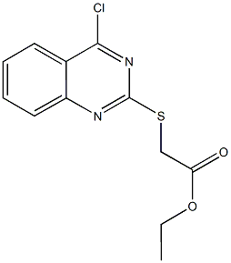 ethyl [(4-chloro-2-quinazolinyl)sulfanyl]acetate Struktur