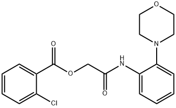 2-[2-(4-morpholinyl)anilino]-2-oxoethyl 2-chlorobenzoate Struktur