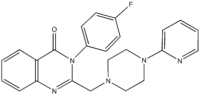 3-(4-fluorophenyl)-2-{[4-(2-pyridinyl)-1-piperazinyl]methyl}-4(3H)-quinazolinone Struktur