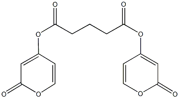 bis(2-oxo-2H-pyran-4-yl) pentanedioate Struktur