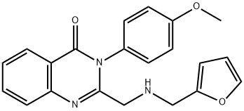 2-{[(2-furylmethyl)amino]methyl}-3-(4-methoxyphenyl)-4(3H)-quinazolinone Struktur