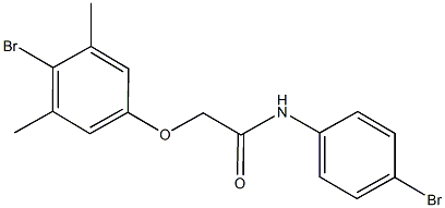 2-(4-bromo-3,5-dimethylphenoxy)-N-(4-bromophenyl)acetamide Struktur