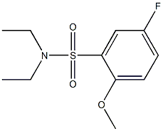 N,N-diethyl-5-fluoro-2-methoxybenzenesulfonamide Struktur