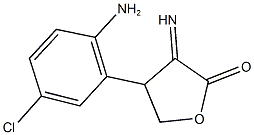 4-(2-amino-5-chlorophenyl)-3-iminodihydro-2(3H)-furanone Struktur