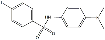 N-[4-(dimethylamino)phenyl]-4-iodobenzenesulfonamide Struktur