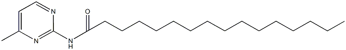 N-(4-methyl-2-pyrimidinyl)hexadecanamide Struktur