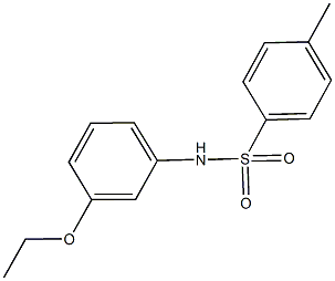 N-(3-ethoxyphenyl)-4-methylbenzenesulfonamide Struktur