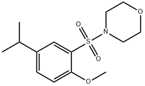 4-isopropyl-2-(4-morpholinylsulfonyl)phenyl methyl ether Struktur