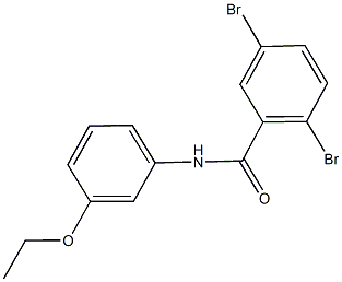 2,5-dibromo-N-(3-ethoxyphenyl)benzamide Struktur