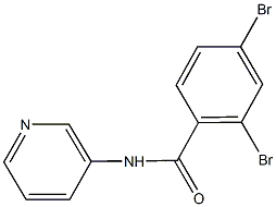 2,4-dibromo-N-(3-pyridinyl)benzamide Struktur