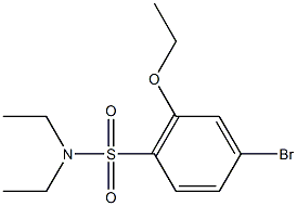 4-bromo-2-ethoxy-N,N-diethylbenzenesulfonamide Struktur