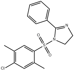 1-[(4-chloro-2,5-dimethylphenyl)sulfonyl]-2-phenyl-4,5-dihydro-1H-imidazole Struktur