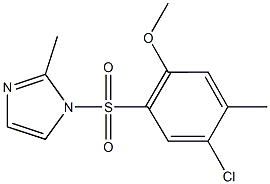 4-chloro-5-methyl-2-[(2-methyl-1H-imidazol-1-yl)sulfonyl]phenyl methyl ether Struktur