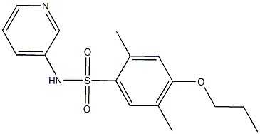 2,5-dimethyl-4-propoxy-N-(3-pyridinyl)benzenesulfonamide Struktur