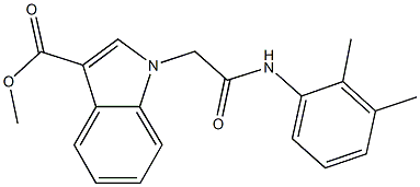 methyl1-[2-(2,3-dimethylanilino)-2-oxoethyl]-1H-indole-3-carboxylate Struktur